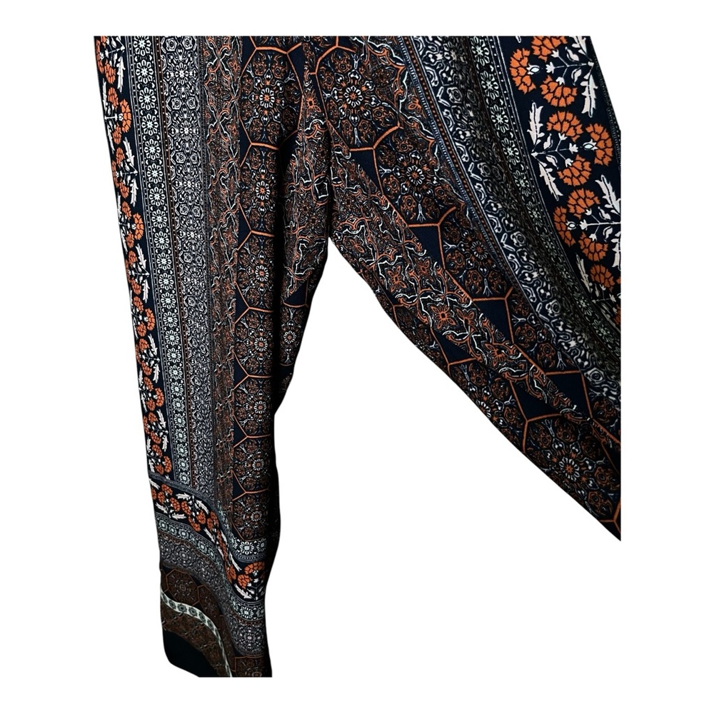 Crystal Sky Ethnic Inspired Halter-Neck Jumpsuit in Navy and Orange NWT Junior 9 - Picture 4 of 9